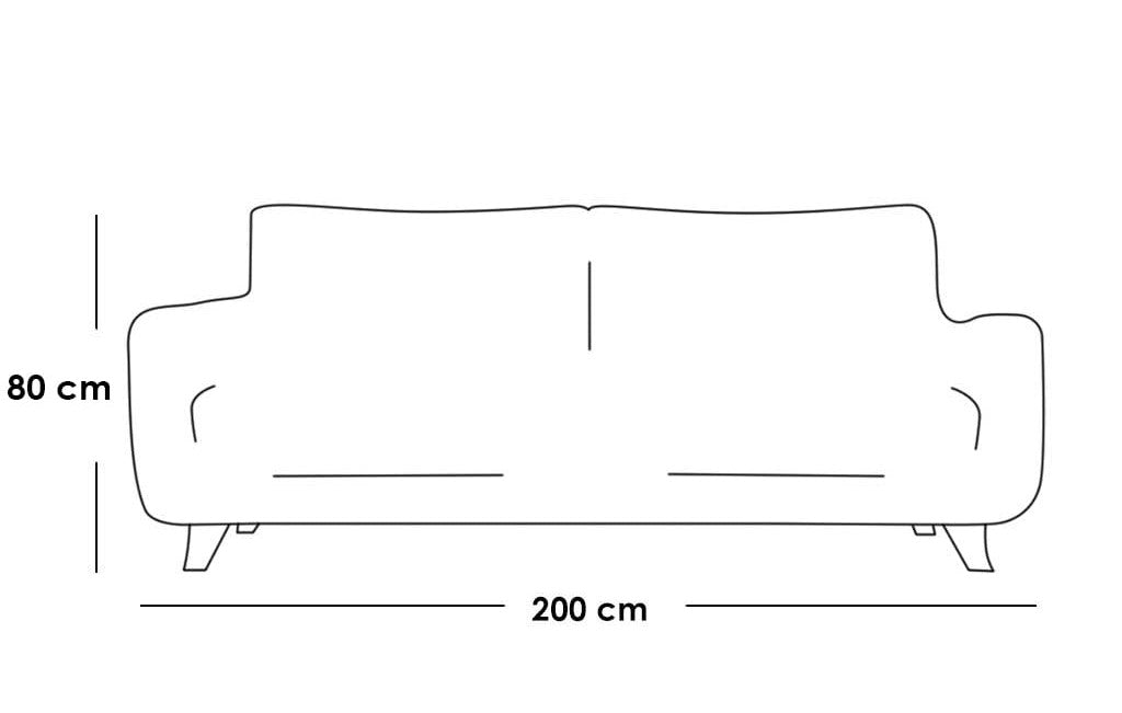 modern living room set, beech wood and velvet