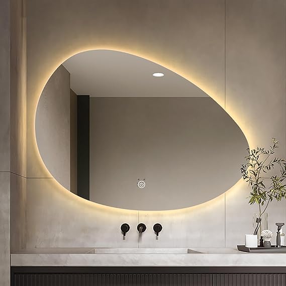 LED mirror 80x50 cm