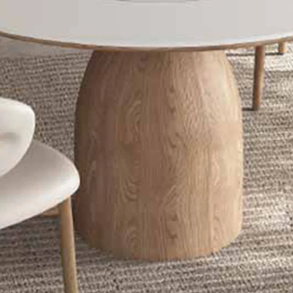 Beech wood dining table - 7 pieces