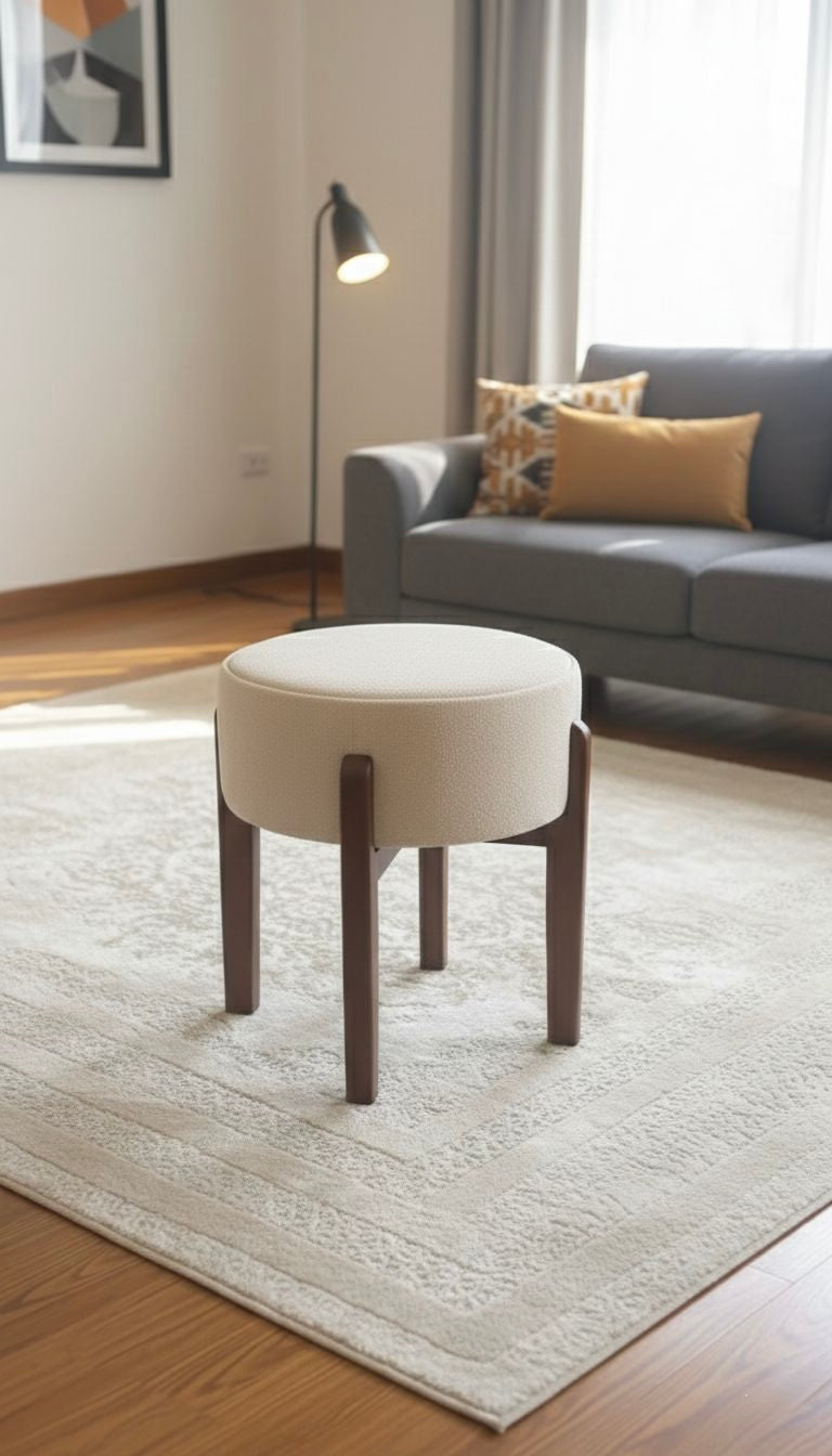 Pouf and table