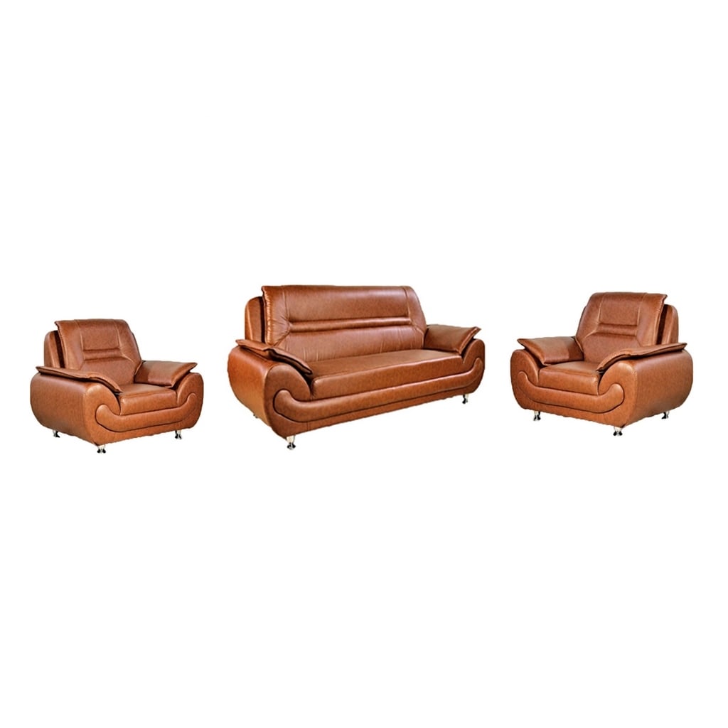 Swedish wood and Leather Office Reception - Dark Brown