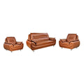Swedish wood and Leather Office Reception - Dark Brown