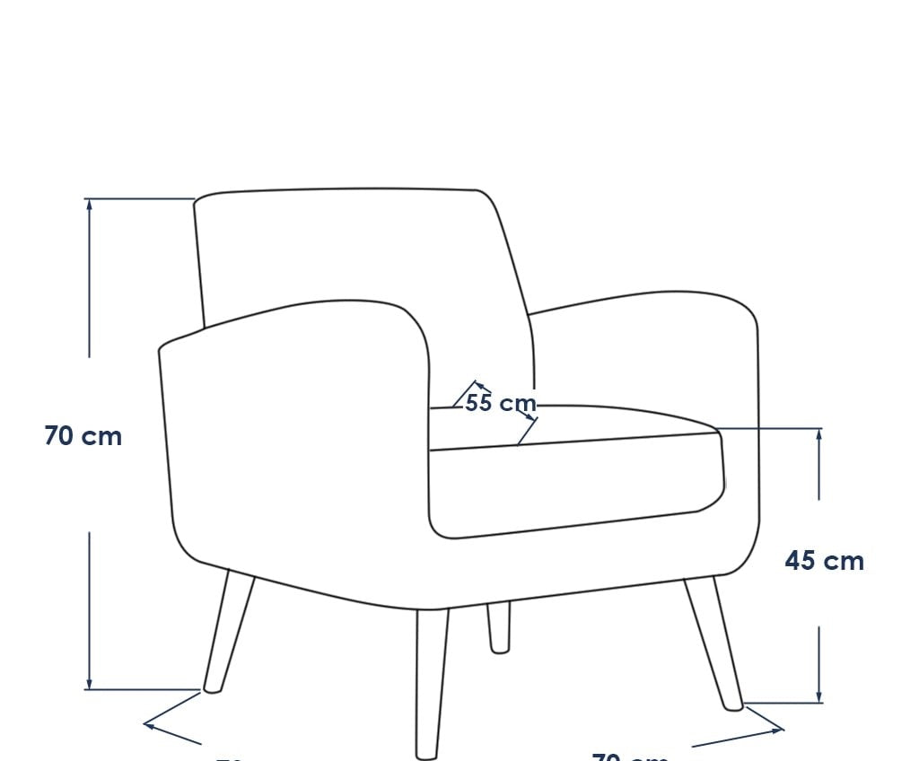 Swedish wood and leather Office Reception set 3 Pieces - Brown