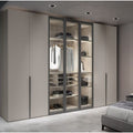 Counter Wood wardrobe with 7 doors, beige - 280 x 60 x 240 cm