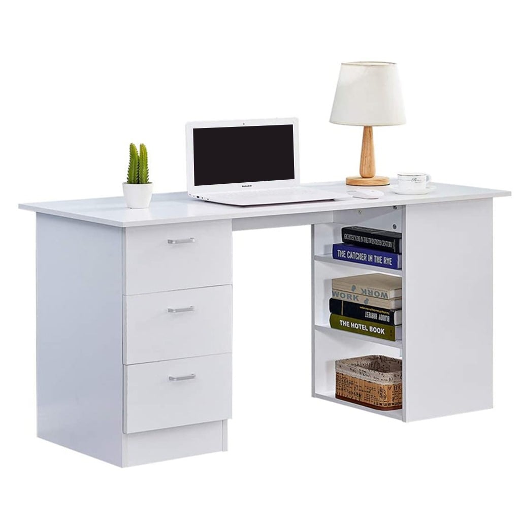 counter wood desk White - 120x74x50 cm