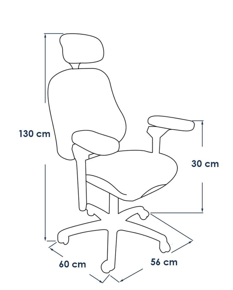 Medical mesh, metal and sponge Office Chair - Black