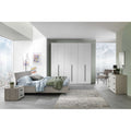 5-piece Counter Wood bedroom set - beige
