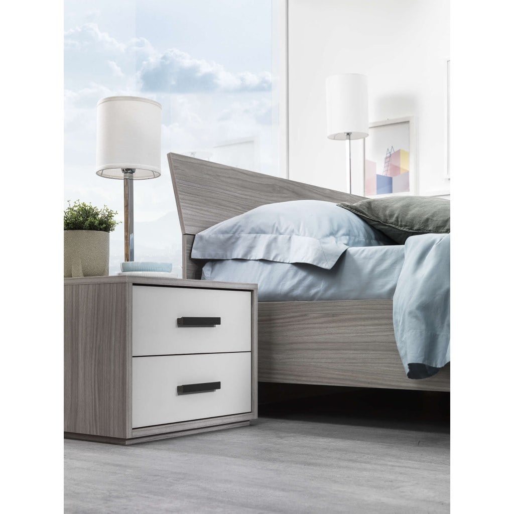 5-piece Counter Wood bedroom set - beige