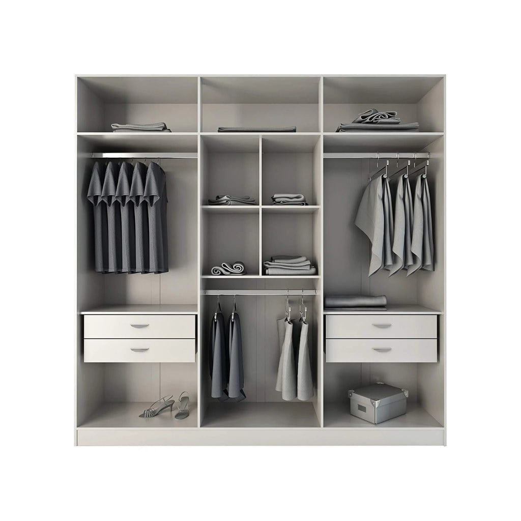 White Counter Wood dressing- 200×180×50 cm