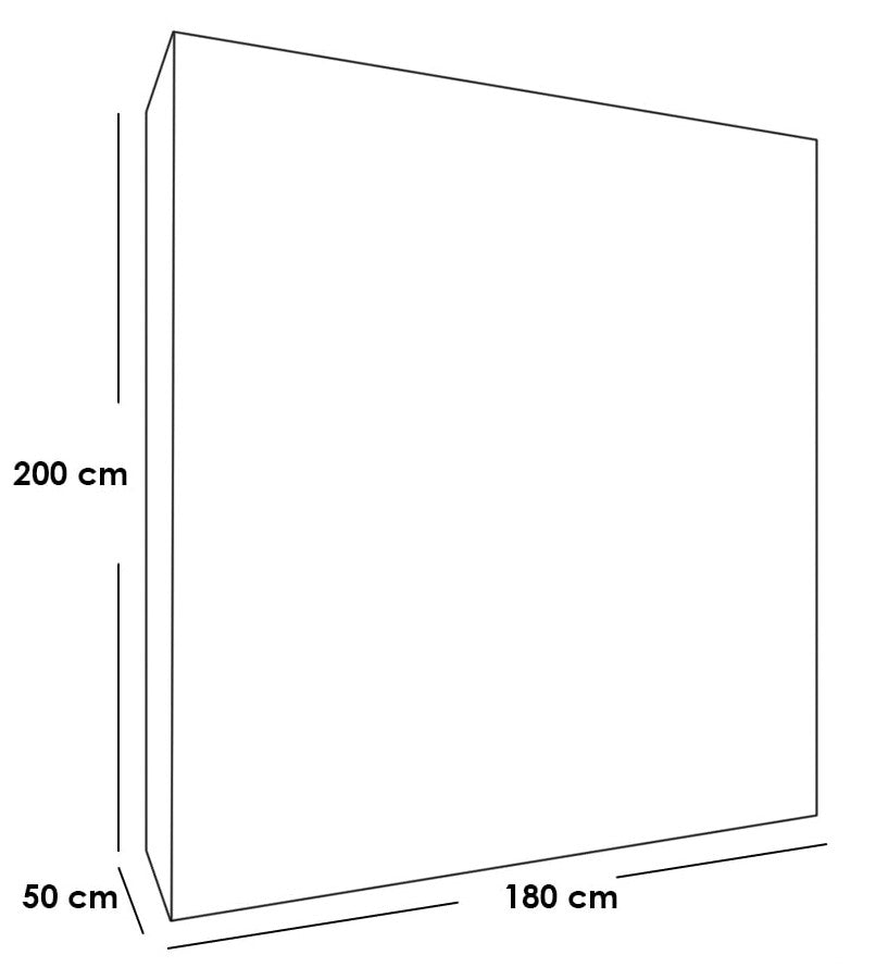 White Counter Wood dressing- 200×180×50 cm