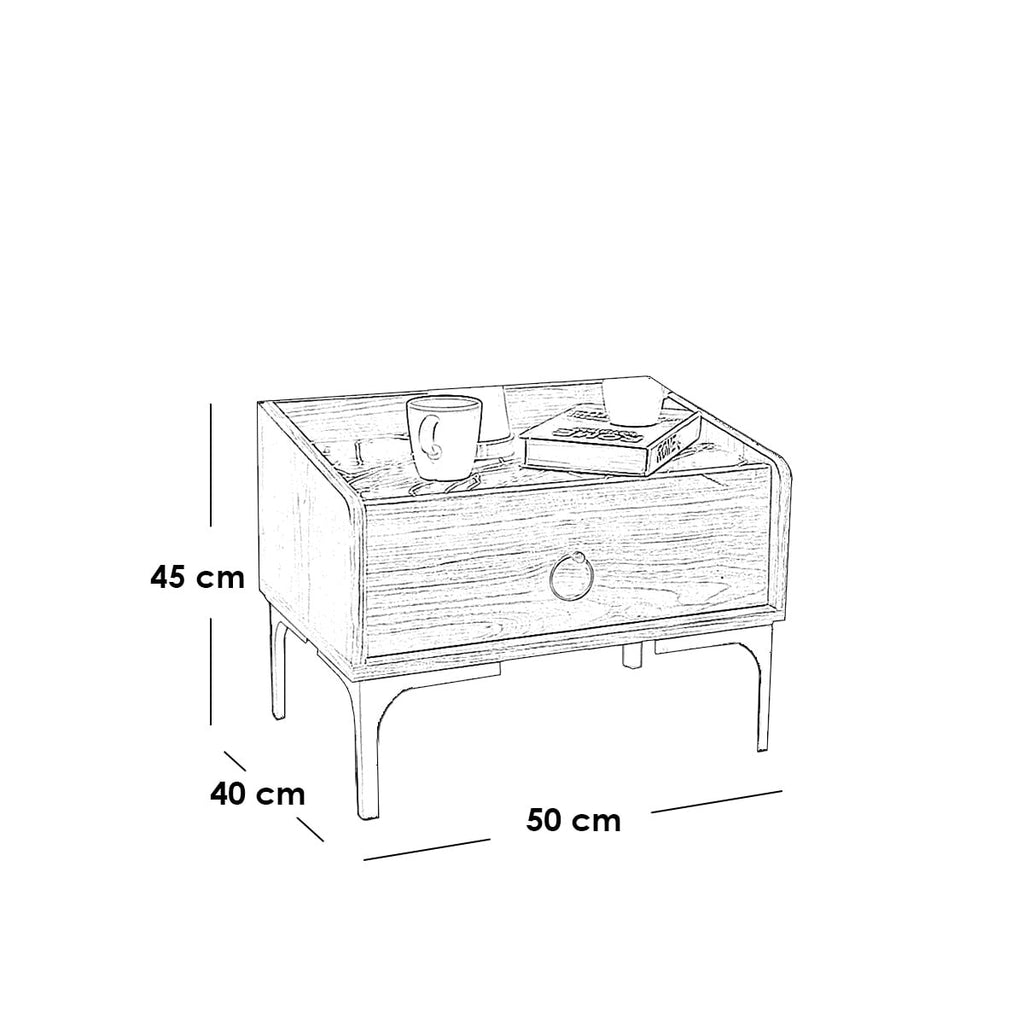 Brown Counter Wood bedroom set - 5 pieces